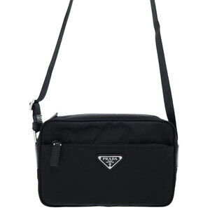 Prada Tessuto Crossbody messenger bag saffiano leather Black